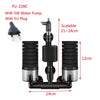 Black Aquarium Filter With Pump For Fish Tank Air Pump Skimmer Biochemical Sponge Filter Aquarium Bio Filters Filtro Aquario