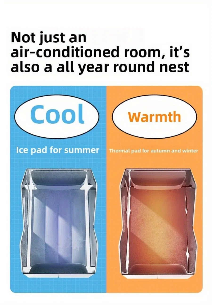 summer small middle Cat dog Ice House Air Conditioning BED Summer Cooling Tool Nest Dog Dog Four Seasons Pet Ice House