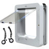 Electronic Induction Dog Cat Door Automatic Smart Pet Safe Door Cat Flap with Microchip Sensor Controllable Direction Cat