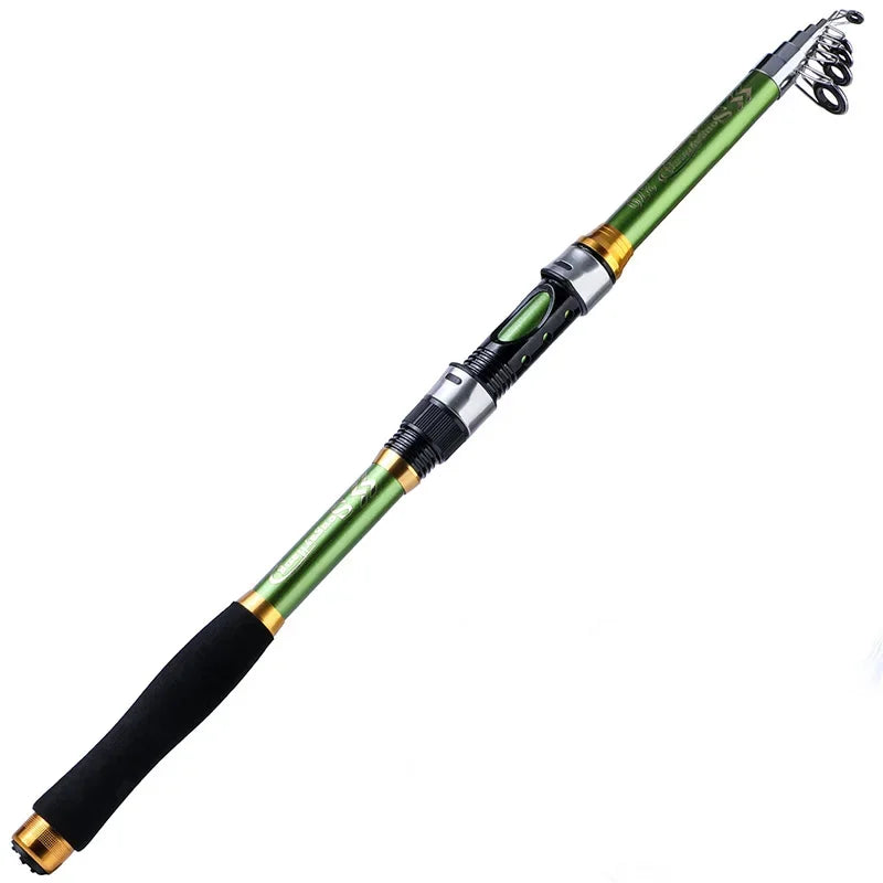 Sougayilang 1.8-3.3M Telescopic Fishing Rods 6-8 Sections Ultralight Glass Fiber Carp Fishing Rods Spinning Pole Fishing Tackle