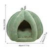 Thickened Halloween Pet Bed Enclosed Cat Nest Warm Cat Bed Pumpkin Shape Pet Sleeping House for Cats Washable Cat Sleeping Bed - Play Paws Toys