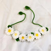 Hand-knitted Pet Necklace Cat Decoration Cute Daisy Flower Necklace Dog Accessories Suitable for Pet Photo Taking