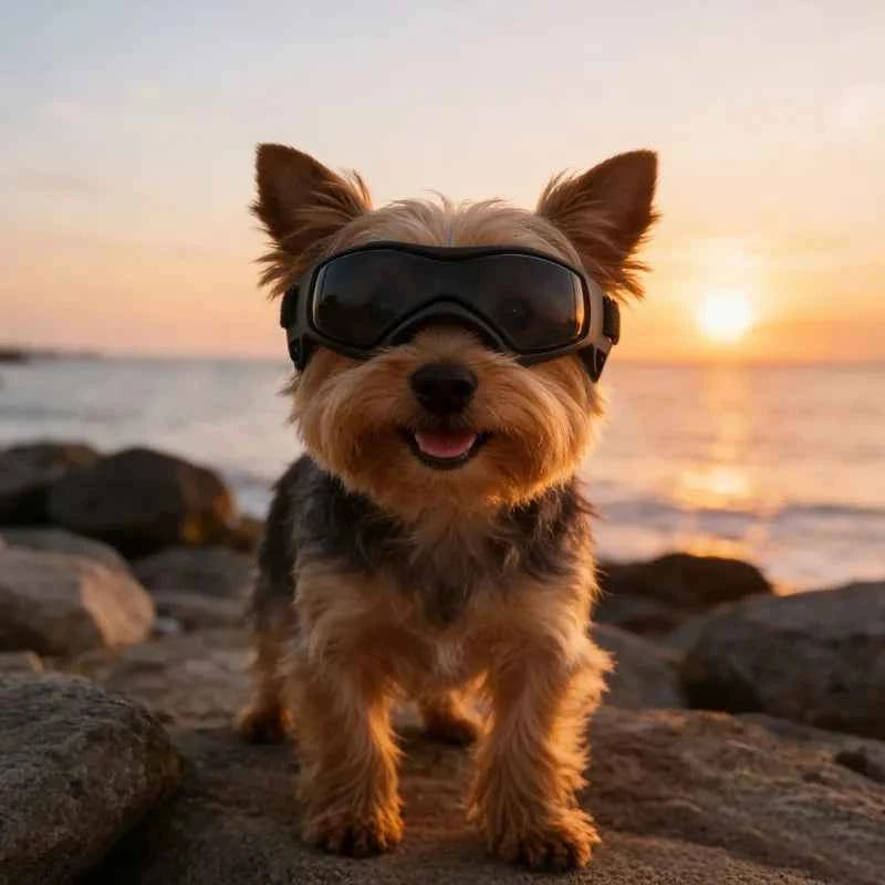 UV Protective Puppy Goggles Cool Protection Eyewear Dog Cat Sunglass for Small Dog Outdoor Riding Pets Decoration Accessory