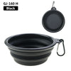 1PC 350ml Soft Silicone Pet Dog Bowl Folding Travel For Portable Collapsible Food Water Feeding Hanging Storage Odorless