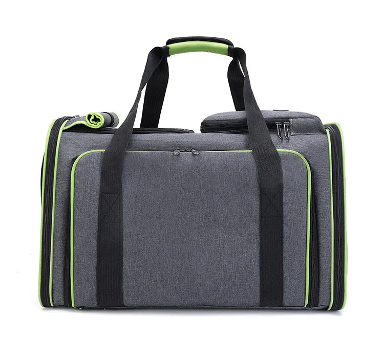 Cat Bag Foldable Large Capacity Cat Outdoor Car Expansion Portable Pet Handbag Breathable Diagonal Cross Bag for Cats and Dogs - Play Paws Toys