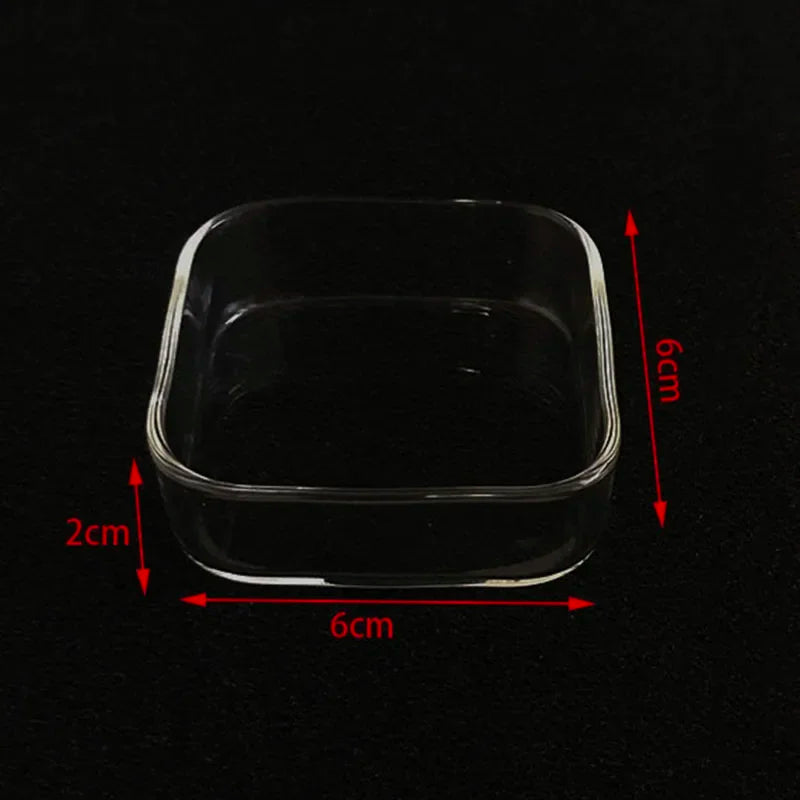 Glass Aquarium Feeder Tube Dish Transparent Fish Tank Shrimp Snail Food Feeder Bowl Aquarium Feeding Accessories Shrimp Feeding