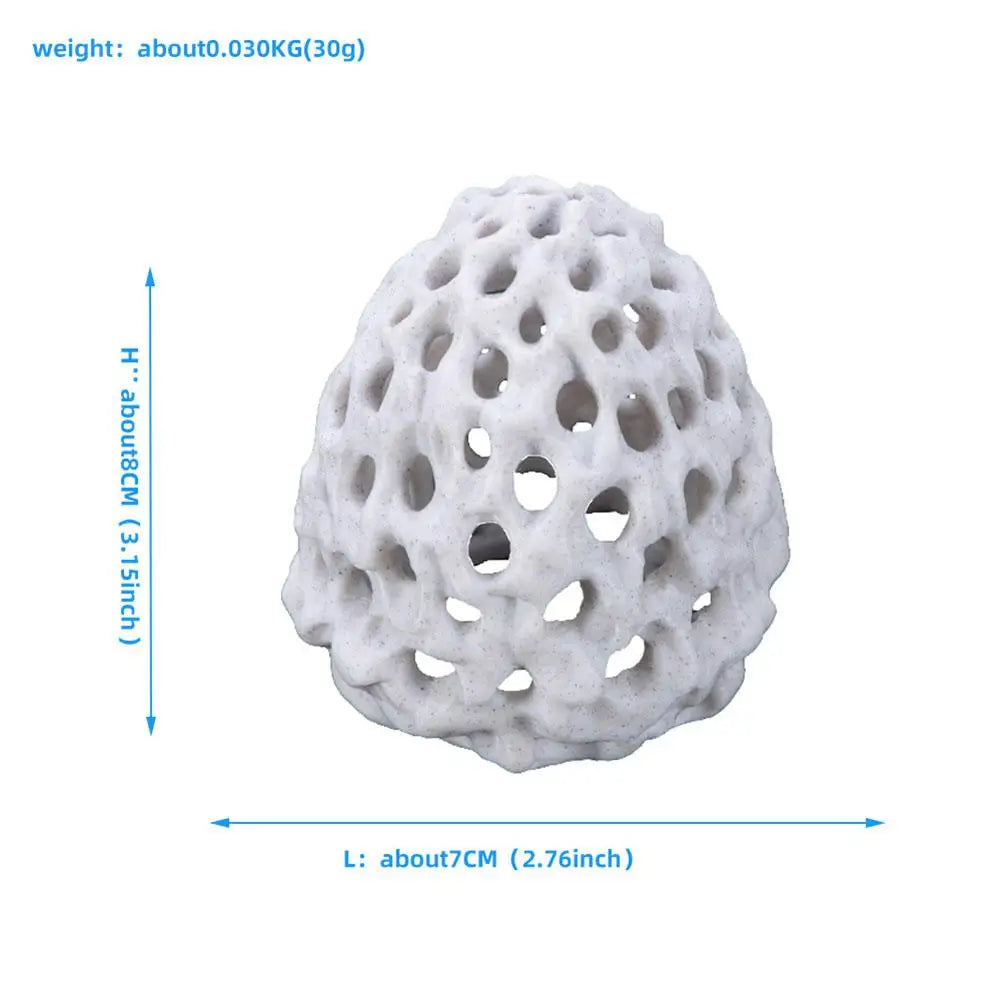 1/2PCS Simulated Porous Coral Stone Aquarium Hides Shelter House Small Fish Tank Decoration Aquaculture Shrimp Cave Pet Supplies