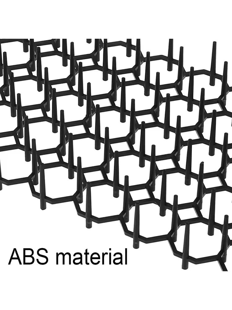 6/10Pcs Garden Prickle Strip Dig Stop Cat Repellent Deterrent Mat Anti-cat Prickle Strips Keep Cat Away Digging Climbing Spike