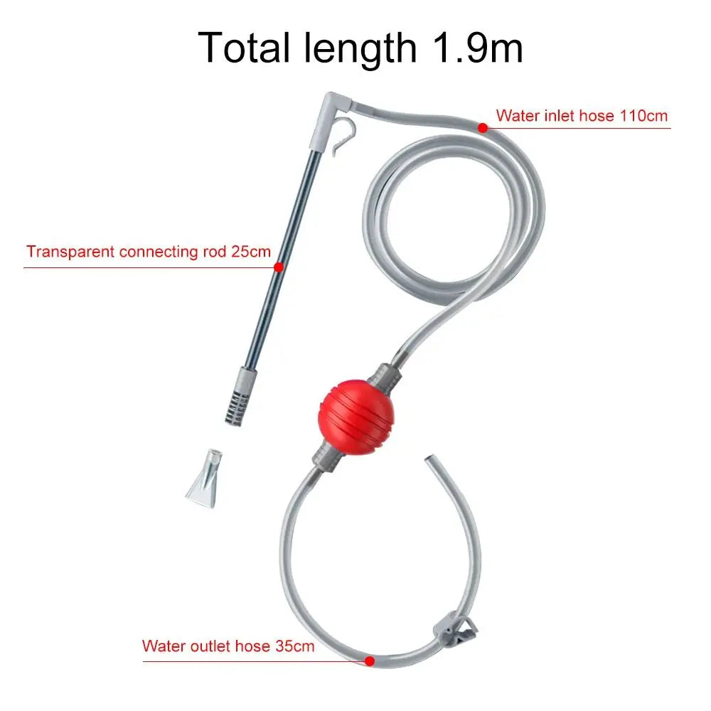 Durable Fish Tank Water Changer Aquarium Gravel Cleaner Syphon Vacuum Water Changer Pump Siphon Hose