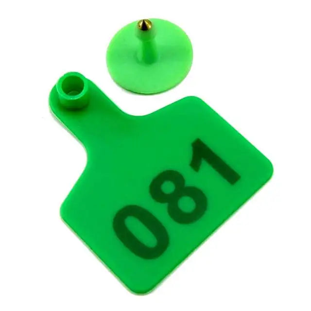 Customized Farm Animal Eartags, Cow Cattle Ear Tags, Plastic TPU Identification Label with Number for Pig Sheep, 20Pcs