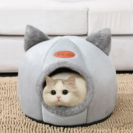 New Deep Sleep Comfort In Winter Cat Bed Iittle Mat Basket Small Dog House Products Pets Tent Cozy Cave Nest Indoor Cama Gato - Play Paws Toys