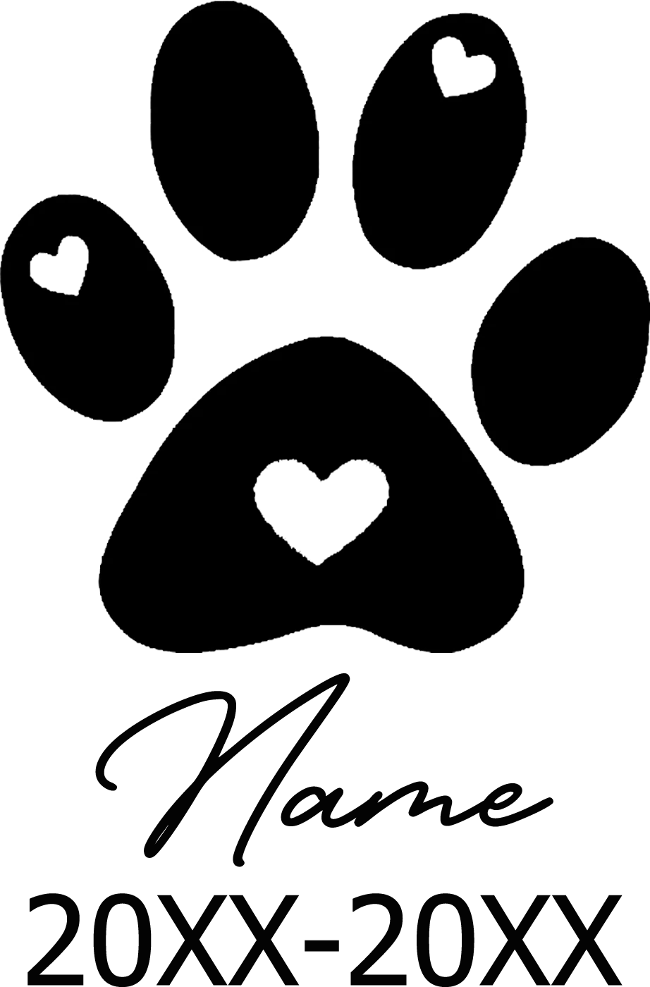 Pet Memorial Stone Custom Dogs Name and Date of Death Personalized Pet Loss Gifts Personalized Dog Grave Marker Plaque