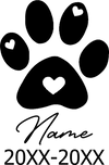 Pet Memorial Stone Custom Dogs Name and Date of Death Personalized Pet Loss Gifts Personalized Dog Grave Marker Plaque
