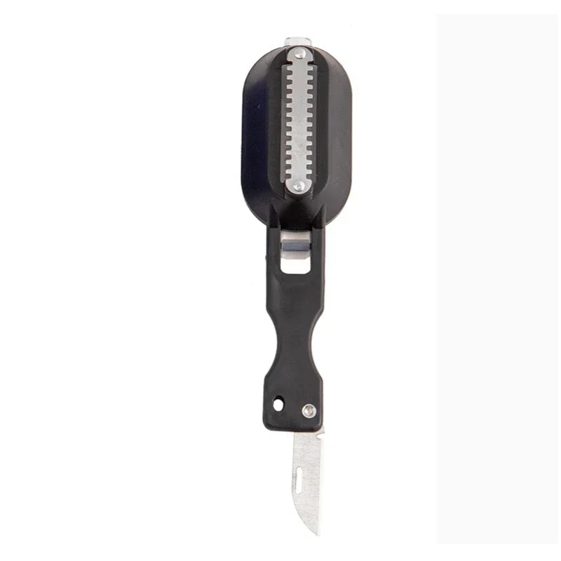 Fish Skin Brush Fast Remove Fish Scale Scraper Planer Tool Fish Scaler Fishing Knife Cleaning Tools Kitchen Cooking Accessorie