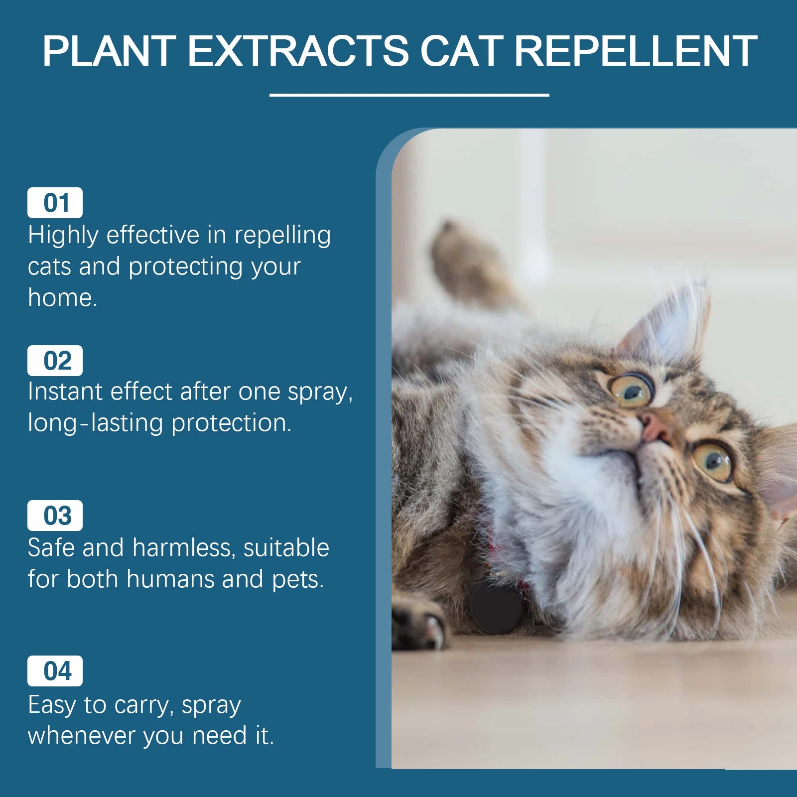 Indoor Cat Repellent Spray Anti-Scratching Anti-Chewing Behavior Corrector Pet Repelling Cats Deterrents Spray Pet Product 100ml