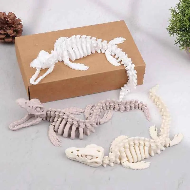 HOT! 1PCS Realistic Mosasaurus Skeleton Replica Aquarium Decoration Dinosaur Skeleton Model For Fish Tank Decoration