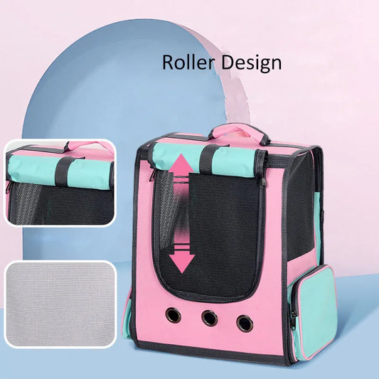 Breathable Pet Carrier Backpack for Cat and Dog, Astronaut Space Capsule, Window Transport Carrying Bag, High Quality - Play Paws Toys
