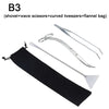 Aquarium Tools Set Scissor Tweezers Plants Wave Scissors Grass Stainless Cleaning Tools Fish Tank Shovels Aquarium Accessories