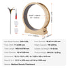 SucceBuy Wooden Cat Exercise Wheel Large Cat Treadmill Wheel for Indoor Cat Running Wheel with Detachable Carpet& Cat Teaser