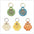 Memorial Leather Pet Hair Storage Bag Cat Paw Keychain Kitten Souvenir Fur Container Pendant Portable Handmade Key Accessories