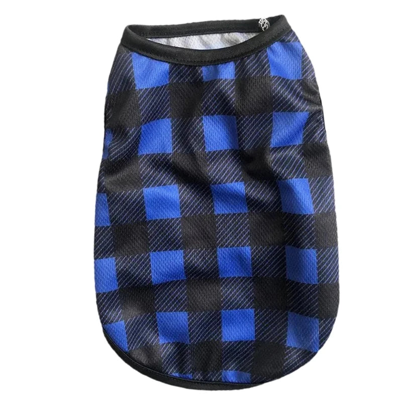 Dog Summer Clothes Breathable Puppy Vest For Small Dogs Cat Costume Beach Style Fashion T-shirt Chihuahua Freach Bulldog Outfits