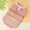 Summer Dog Vest Stripped Breathable Thin T-Shirt for Small Medium Dog Fashion Chihuahua Yorkshire Vest Pet Clothes Wholesale