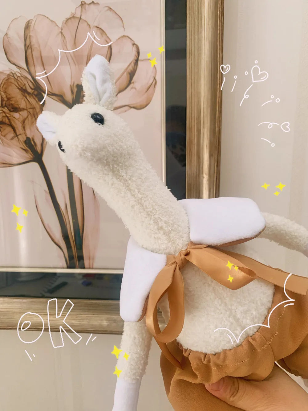 Kawaii Plush Toys For Kids Cute Stuffed Deer Doll Lovely Giraffe Toy For Children Girls Toy Baby Appease Doll Home Decor