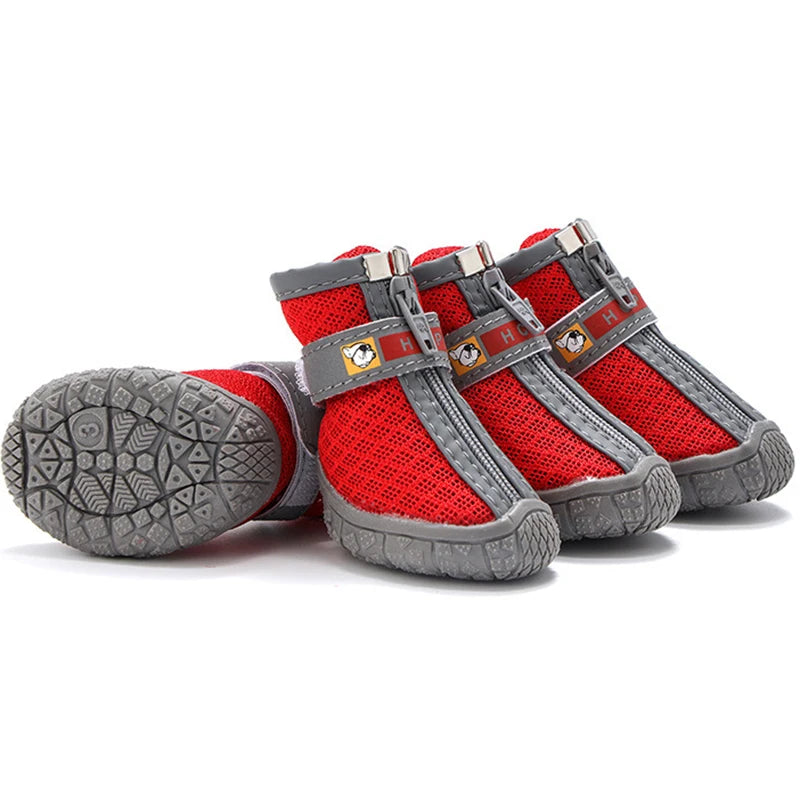 Dog Shoes Non-Slip Soles Thick Plush Protection Paw Pet Shoes Warm For Dog Non-Slip Dog Shoes Breathable Climbing Pets Booties