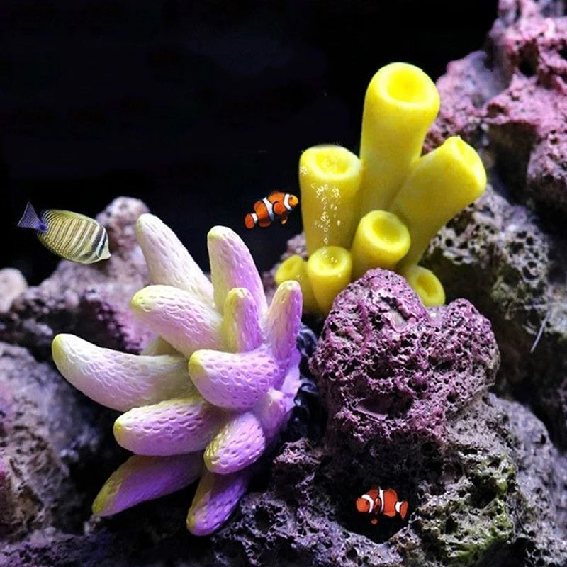 Artificial Coral Fish Tank Decoration Emulates Starfish Resin Reef Landscape Aquarium Decoration Craft Tabletop Decoration
