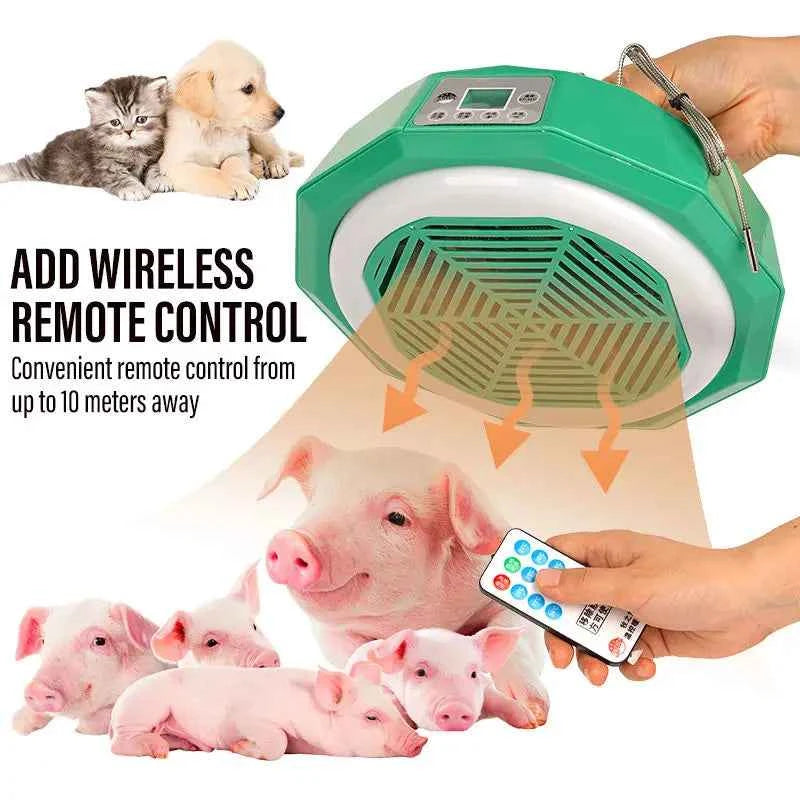 220V Pet Intelligent Heating Lamp Farm Temperature Control Air Warming Heating Poultry Cow Chicken Dog Brooding Incubator