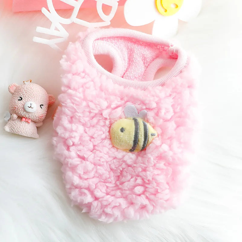 Newborn Cat Kitten Velvet Clothing Winter Warm Little Pet Sweater for Small Animals Bunny Pullovers Clothes Teacup Poodle XXXS - Play Paws Toys