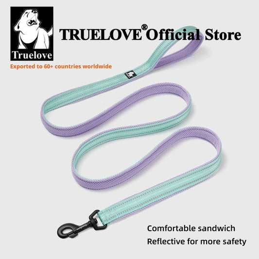 Truelove Pet Leash 200CM Comfort Sandwich Dog Leash Soft Padded Breathable No Pull Pet Lead Durable Reflective Rope TLL2112