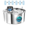 3.2L Recharge 5V USB Cat Water Fountain Automatic Sensor Stainless Steel Cat Dog Water Fountain Multiple Pet Drinking Bowls