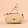 Portable Dog Waste Bag Dispenser With Leather Clip - Durable Polyester