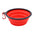 Folding Portable Silicone Dog Feeder Bowl 2 In 1 Pet Dispenser Outdoor Travel Dog Cat with Carabiner Bottle Food Water Container