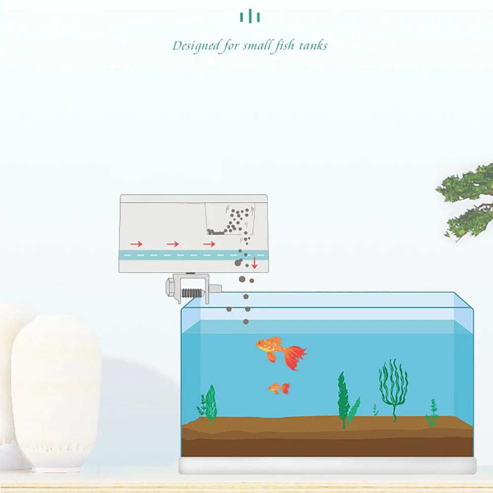 ZYfeeder intelligent fish feeder, timed and quantitative fish tank accessories, ornamental fish food dispenser