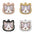 Cute Personalized Cat Tags Stainless Steel Colored Pattern Pets Cat Name Tags Pendant Engraved Keyring Kitten Accessories