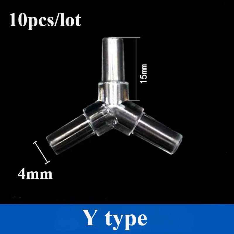 10pcs Aquarium Accessories Fish Tank Air Pump Air Hose Check Valve Three-way Diverter Valve Regulating Valve Bubble Stone