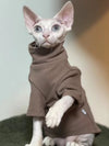Sphynx Cat Clothes Winter Thick Pet Clothes for Small Dogs Cats Pullover Shirt Soft Warm Hairless Cat Pajamas Dachshund Clothing - Play Paws Toys