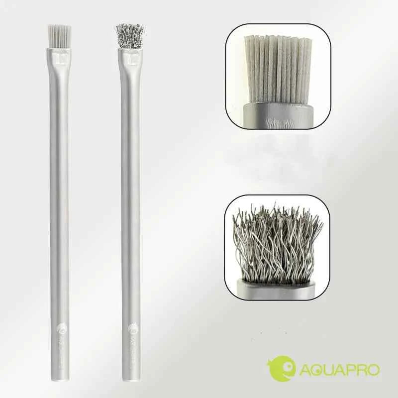 Aquapro Algae Brush Cleaning Tools Aquarium Accessories and Fish Tank Clean Brush Remover Stainless Steel Salt Fresh Water Plant
