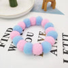 Pet Dog Bow Tie Rainbow Flower Hair Ball Necklace Cat Collar Pet Dog Cat Bowties Neckties Dog Grooming Accessories