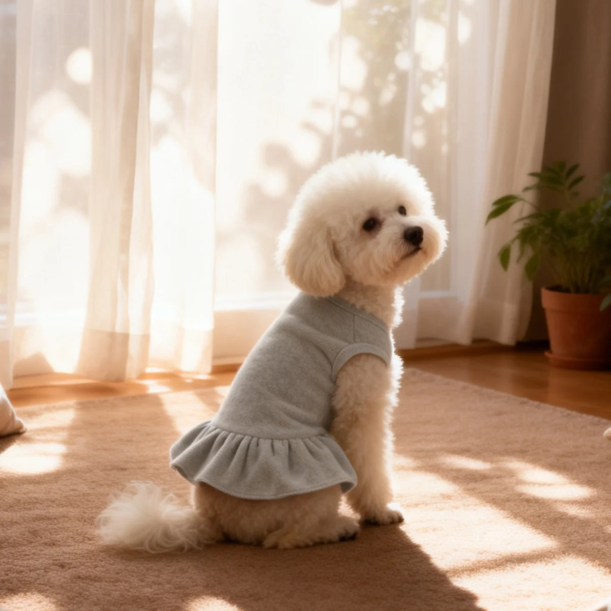 Dog Dresses Cat Skirt Solid Color Dog Clothes Summer Sleeveless Puppy Girl Clothes for Small Pet Dogs Cats