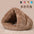 Triangle Pet Dog Kennel Mat Winter Warm Plush Cat Bed House Thickened Sleeping Bag for Small Dogs Cats Pets Supplies Accessories - Play Paws Toys