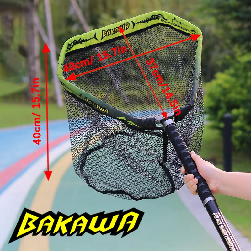 BAKAWA 3.5M Anti slip handle mesh pole suit Suitable carrying various fishing scenarios Carp fishing goods River lake sea Pesca
