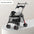 Pet Stroller Dogs Cats Teddy Bear Baby Stroller Small Pet Stroller Light and Foldable Suitable Outdoor Travel Dog Cat Supplies