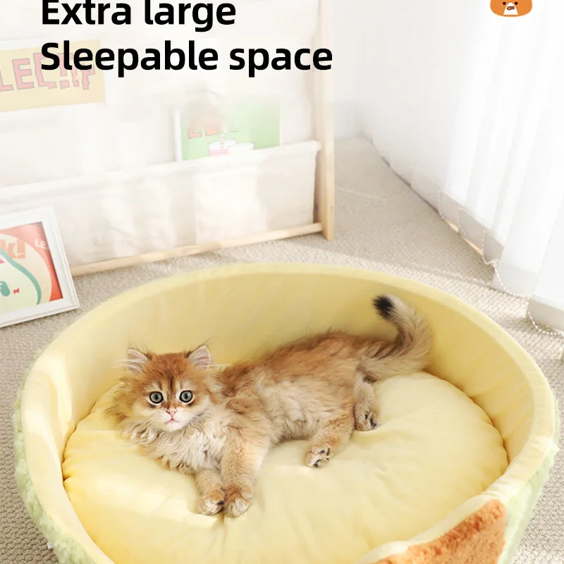 HOOPET Cats Bed Dogs Nest Pet Bed Kennel Non-Slip Winter Warm Small Dog Kennel Sleeping Soft Puppy Cushion Pet Supplies - Play Paws Toys