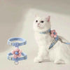 Cat Harness and Leash Sets Adjustable Dog Harness for Small Dog Leash Breashable Pet Harness Out Walking Dog Strap