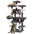FOOWIN 173cm 68in Large Multi Level Cat Tree Tower Indoor Activity Center 2 Condos 3 Plush Perches Scratching Post Kitten Pet