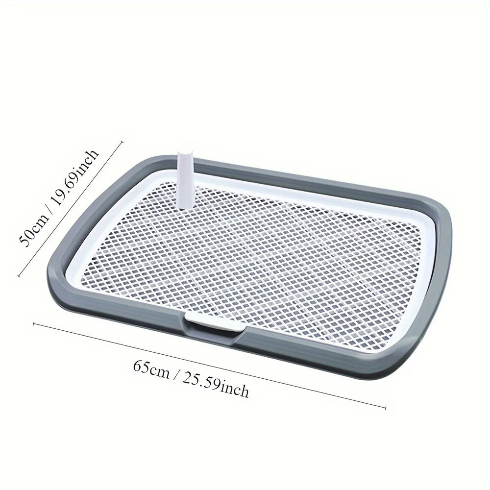 Dog Potty Training Toilet, Plastic Dog Pee Pad Holder With Removable Net, Reusable Dog Potty Trainer Dog Toilet Tray For Pets Up