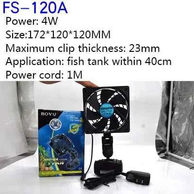 BOYU Aquarium fish tank automatic temperature control fan tank cooling aquarium fan water cooling mute 1 2 3 4 5 6